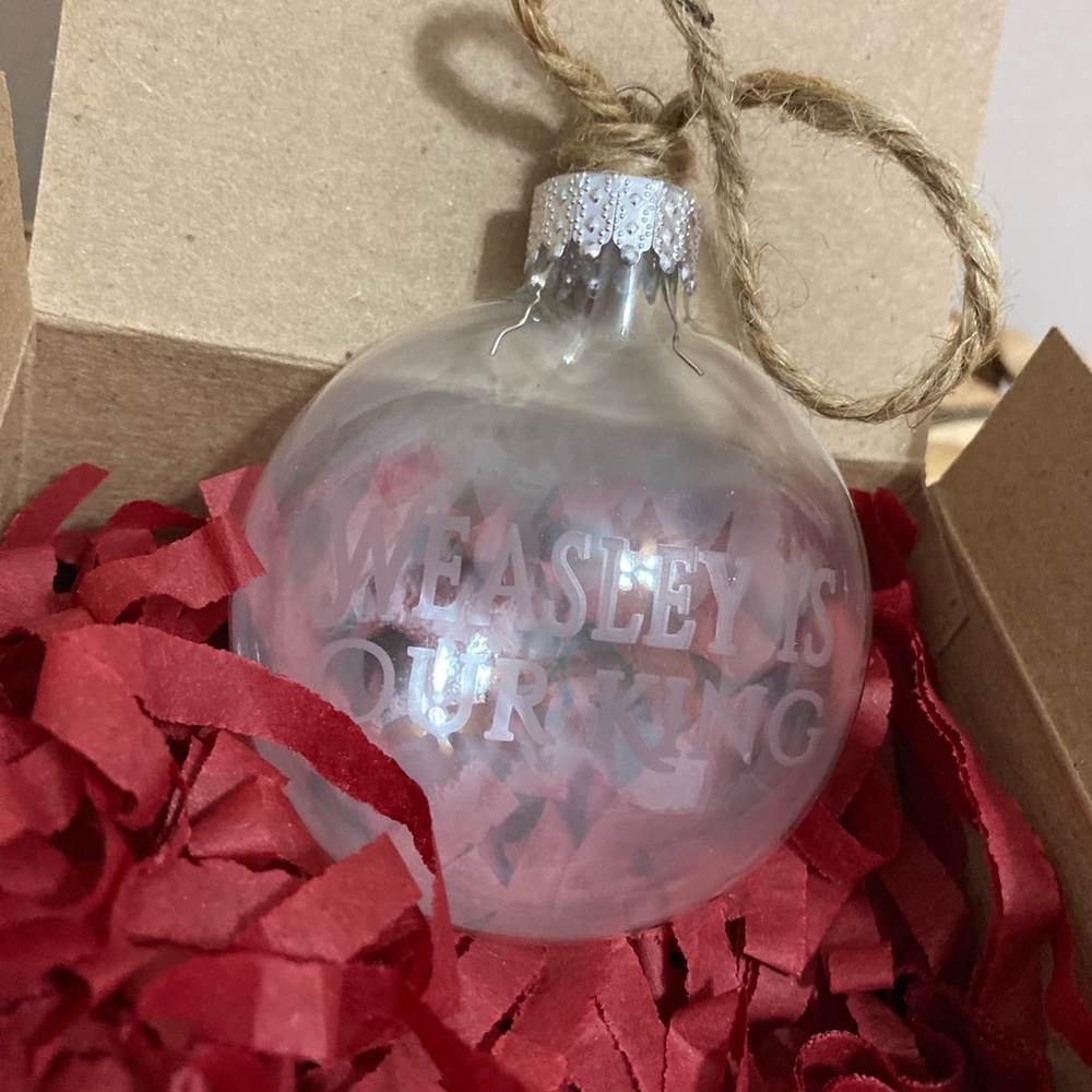 🆕 Harry Potter Weasley is Our King Clear Ornament! 💥